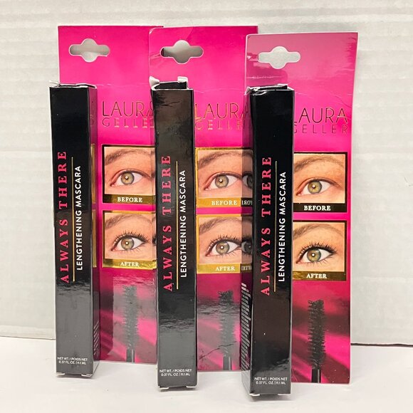 Laura Geller Other - Laura Geller Always There Lengthening Mascara Black 3 Pack Full Size